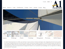 Tablet Screenshot of a1yachting.com